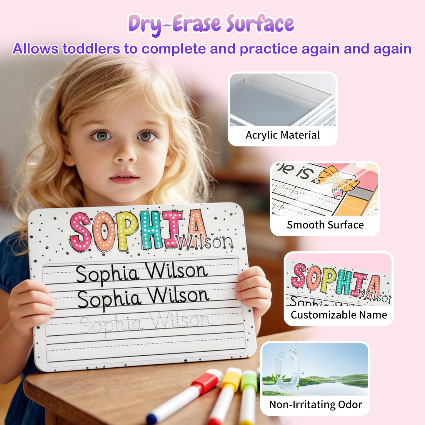 Personalized Name Practicing Board for Kids