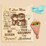 Personalized Flannel Blanket Mother's Day Gift Father's Day Gift Valentine's Day Gift