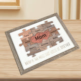 Personalized Heart Puzzle Wall Decoration