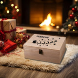 Personalized Christmas Eve Gift Box - Wooden Box with Name