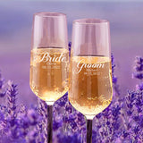 Personalized Champagne Glasses Set of 2
