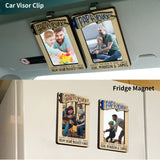 Fathers Day Gifts, Custom Photo Car Visor Clip