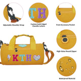 Personalized Kids Dance Ballet Bag, Kids Chenille Letter Duffel Bag