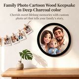 Personalized Cartoon Style Photo Sign Custom Portrait Gifts for Family & Friends Photo Framed Wall Art Family Artwork Decor Gift for Couples Newlyweds Wedding Anniversary Xmas