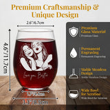 Personalized Besties Portrait Glass BFF Gifts 15oz
