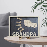 Personalized Dad Fists Wood Sign&nbsp