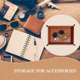 Personalized Leather Storage Tray for Dad New Dad Gift PU Leather Valet Tray Unique Dad Birthday Gifts from Daughter Son Men Gifts for Father