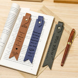 Personalized Leather Bookmark for Teacher