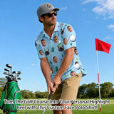 Personalized Golf Polo Shirt  Custom Face on Shirt  Funny Print Quick Dry Polo Shirt  Unisex Golf Outfits  Gifts for Golf Enthusiasts  Golfer  Dad  Grandpa Husband Boyfriend Family Friends