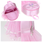 Personalized Kids Dance Ballet Bag Large Capacity Fashion Tote with Keychain Bag