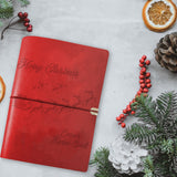 Personalized Leather Recipe Binder, Hand Engraved Name Journal Notebook,