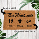 Personalized Family Name Doormats