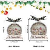 Personalized Gingerbread Family Xmas Ornament