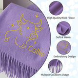 Personalized Embroidered Scarf