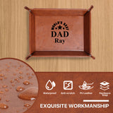 Custom Father Leather Storage Tray