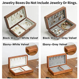 Personalized Wooden Jewelry Box Custom Women's Jewelry Box Gift Custom Travel Box Bridesmaid Jewelry Box With Velvet Jewelry Storage Box Creative Gift for Mom Wife Bride Bridesmaid Girlfriend