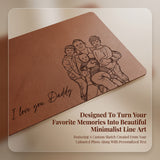 Personalized Dad Photo Desk Mat
