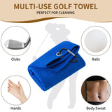 Personalised Golf Towels for Women, 24"*16" Tri-fold Waffle Pattern Golf Towel, Custom Gift for Women Wife Mom Girlfriend