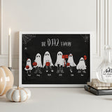 Personalized Halloween Sign, Custom Halloween Family Sign