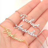 Personalized Birthstone Name Necklace, Custom Name Necklace, Initial Necklaces for Women