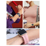 Personalized Engraved Silicone iWatch Band
