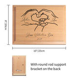 Personalized Wood Plaque, Wooden Wall Valentines Day Decor