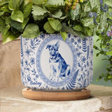 Pet Portrait Planter Home Decor Pet Memorial Remembrance - Personalized Plant Pot