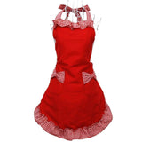 Personalized Name Embroidered Women's Apron | Customized Retro Cute Apron