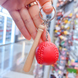 Personalized Mini Baseball Keychain