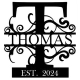 Custom Metal Name Sign | Metal Wall Art | Last Name Sign