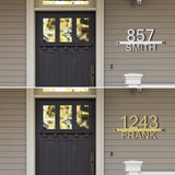 Personalized Metal House Numbers, Custom Address Sign for Outside