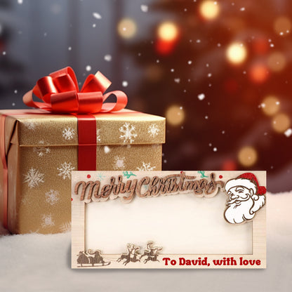Personalized Xmas Money Holder