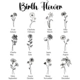 Personalized Birth Flower Cheese Board