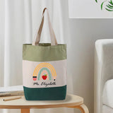 Personalized Teacher Tote Bag, Customized Tote Bag, Teacher Bag, Custom Gift for Teacher