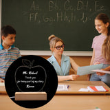 Personalized Acrylic Night Lamp, Apple Shape Teacher Gifts