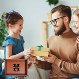 Personalized Leather Storage Tray for Dad New Dad Gift PU Leather Valet Tray Unique Dad Birthday Gifts from Daughter Son Men Gifts for Father