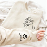 Personalized Pet Photo Embroidered Sweatshirt
