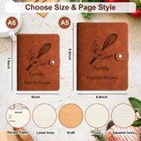 Personalized Recipe Book Handmade