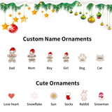Personalized Gingerbread Family Xmas Ornament