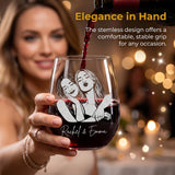 Personalized Besties Portrait Glass BFF Gifts 15oz