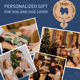 Personalized Dog Silhouette Christmas Ornament