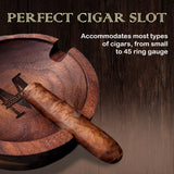 Personalized Walnut Cigar Ashtray for Men