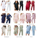 Personalized Pajama Set for Women Custom Pajamas for Bridal Party Bridesmaid Pajamas Two-piece Silky PJ Sets Matching Bridesmaid Pajamas Bridesmaid Gifts Bridal Party Bachelorette Party Gifts