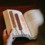 Personalized Leather Bookmark, Classic Stitched Bookmark, Gift for Wonmen Teachers
