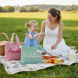 Personalized Embroidered Corduroy Tote,Custom Name Tote Bag
