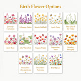 Personalized Floral Glass Perfume Bottle Custom Birth Flower and Name Refillable Empty Perfume Bottles Mini Portable Travel Essential Gifts for Wife Girlfriend Bridesmaids 100ml 3.4 oz