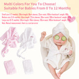 Personalized Baby Robe with Embroidery Name Custom Baby Bath Robe for Girls and Boys with Washcloth or Slippers Gift for Baby Showers Newborn Baby Gifts Birthday Gifts Baby Essentials(0-12 M)