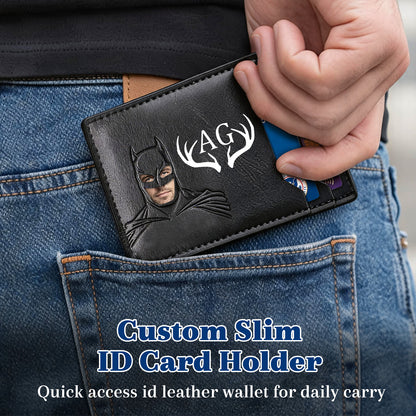 Personalized Bat Wallet with Name Slim