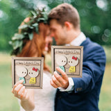 Personalized Couple Wooden Sign, Valentines Day Gift for Her/Him
