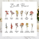 Personalized Tote Bag for Women-Customize Birth Flower Handbag